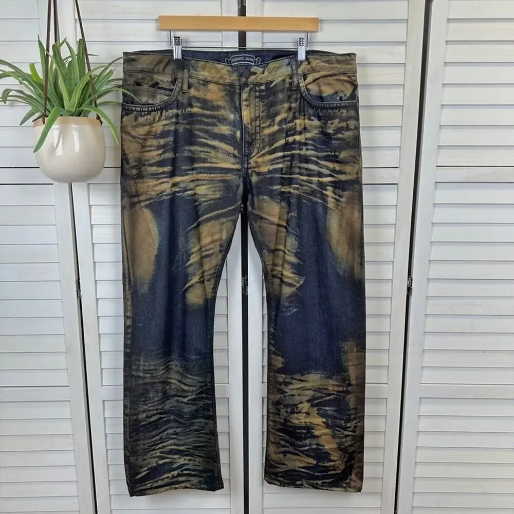 Robin's Jean Style D5696 Long Flap‎ Gold Coated Crystal Embellished Size 40x31